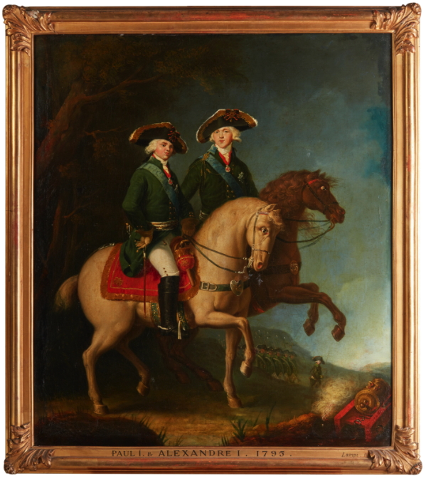 'Tableau. Ф Hermitage Fine Art, Monaco. Paul I & Alexandre I - 1795. 2018-11-16